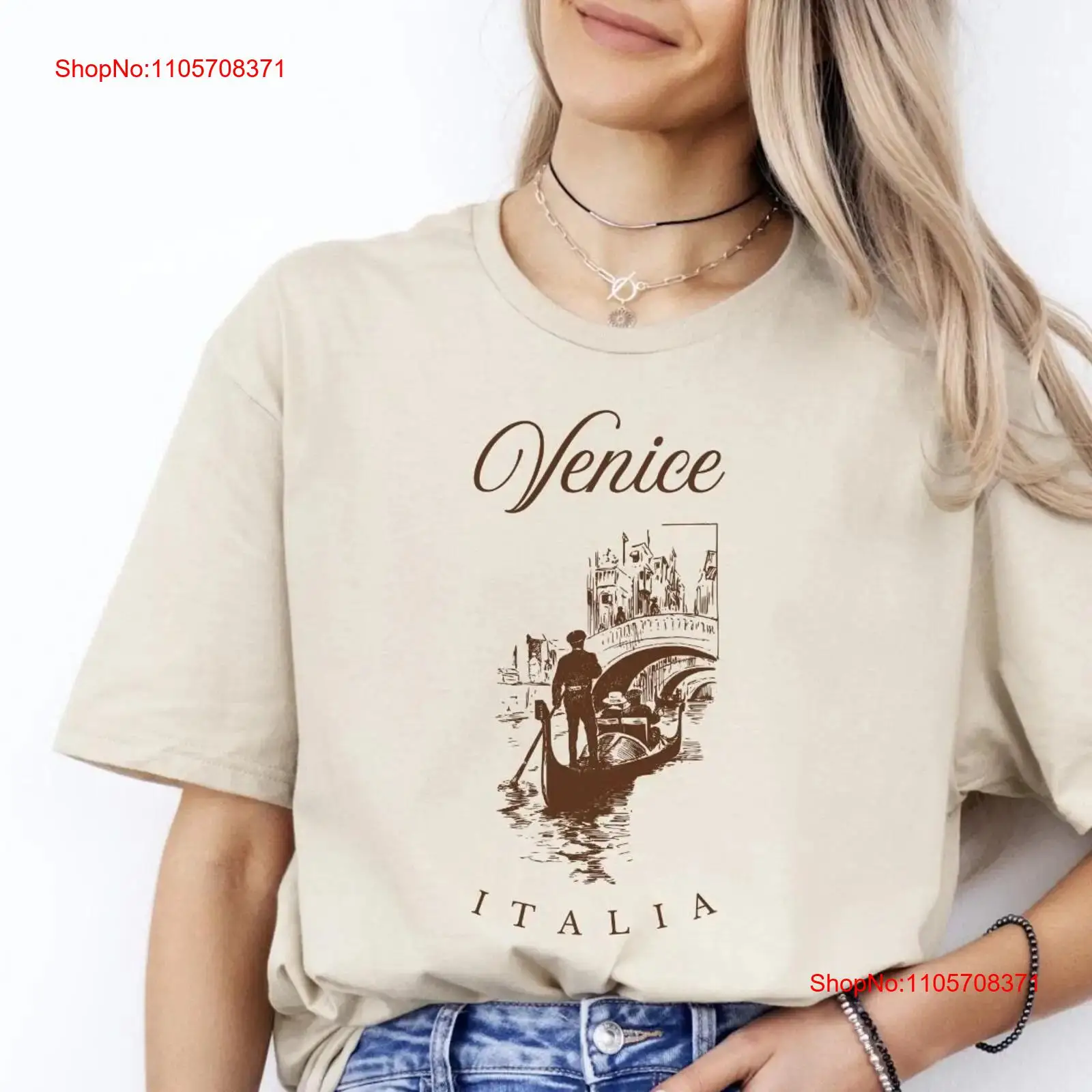 Men'S Fashion Venice Italy - Kaos Gondola Venesia Italia Pakaian Perjalanan