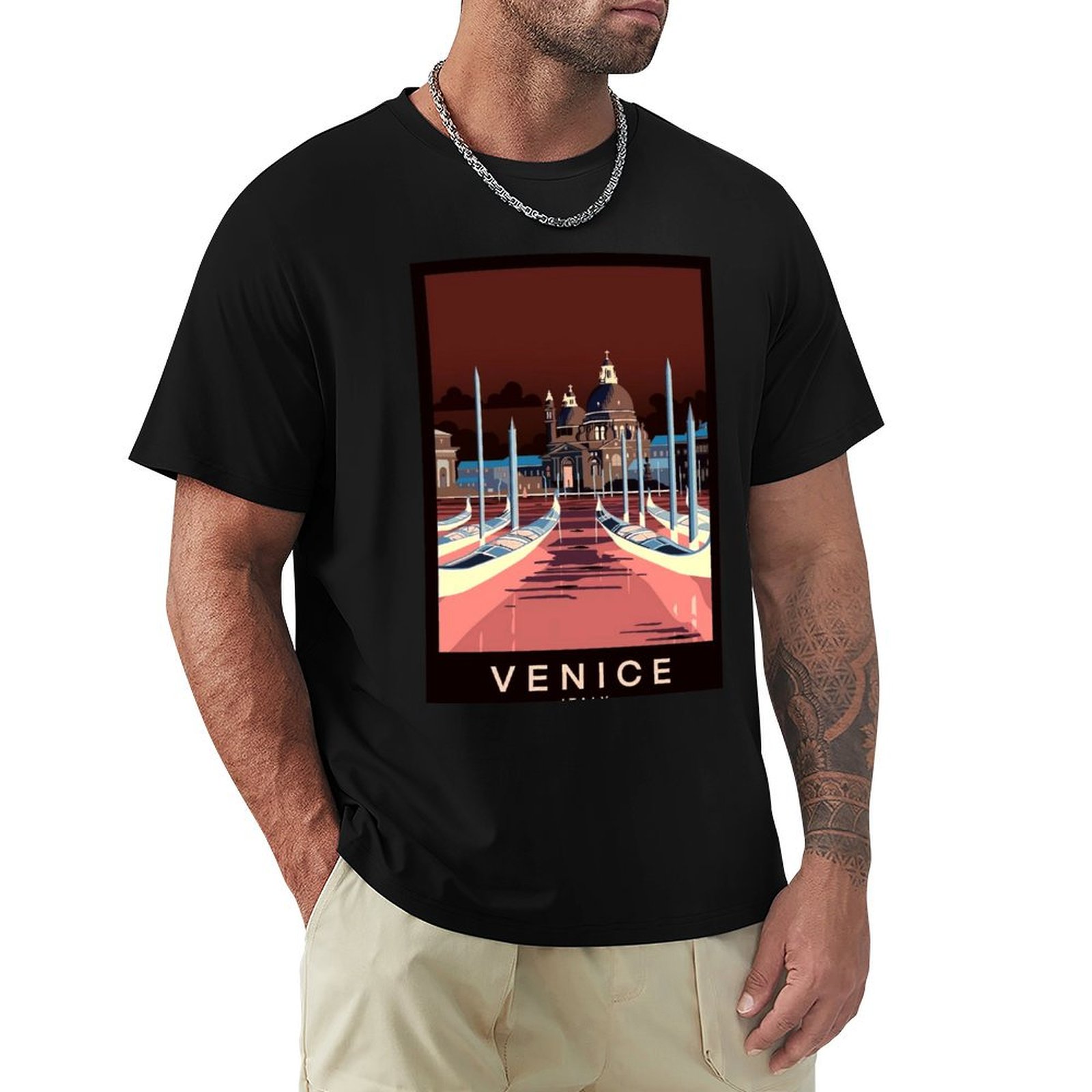Men'S Fashion Venice Italy - Venesia Italia: Kaos Cetak Iklan Perjalanan