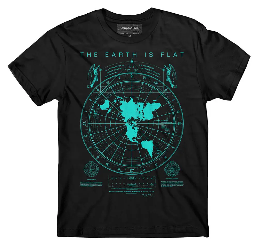 Mens Fashion World - Kaos Fashion Peta Bumi Datar, Bumi