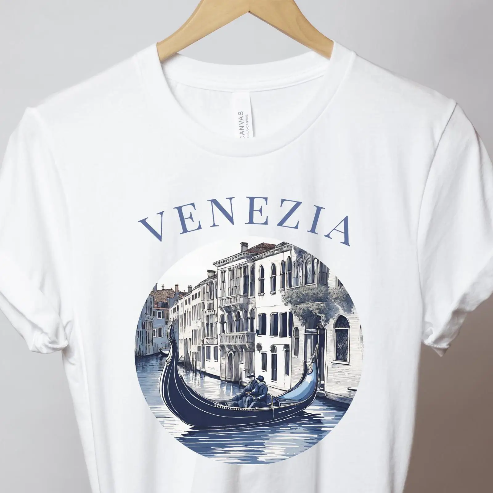 Men'S Fashion Venice Italy - Kaos Venice Biru Gondola Venezia Italia