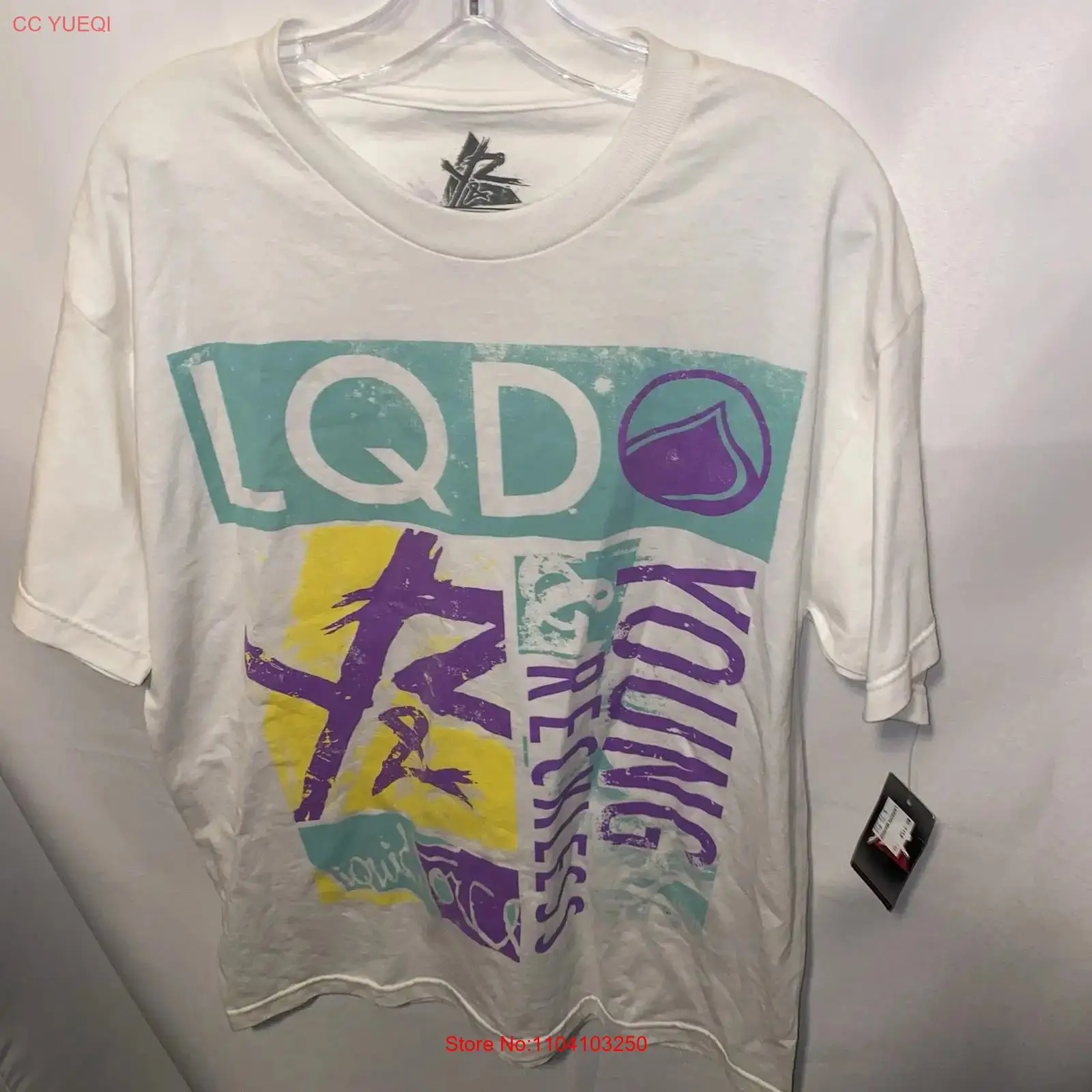 Mens Fashion Young - Kaos Y2K Young and Reckless Ukuran