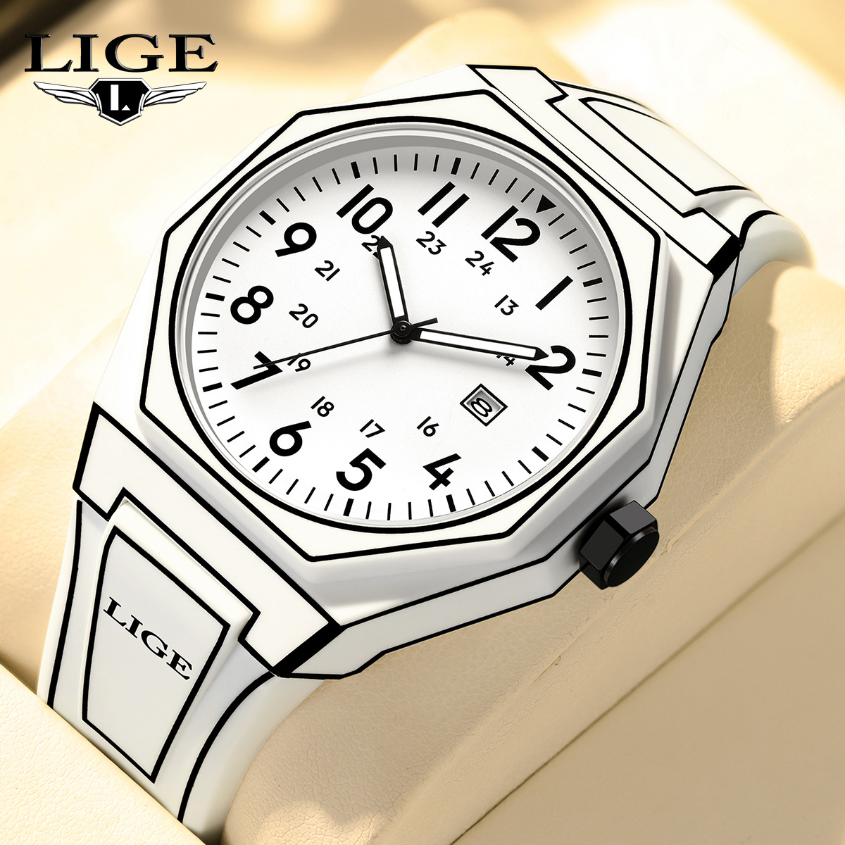 Men'S Fashion Box - LIGE Jam Tangan Pria Baru Jam