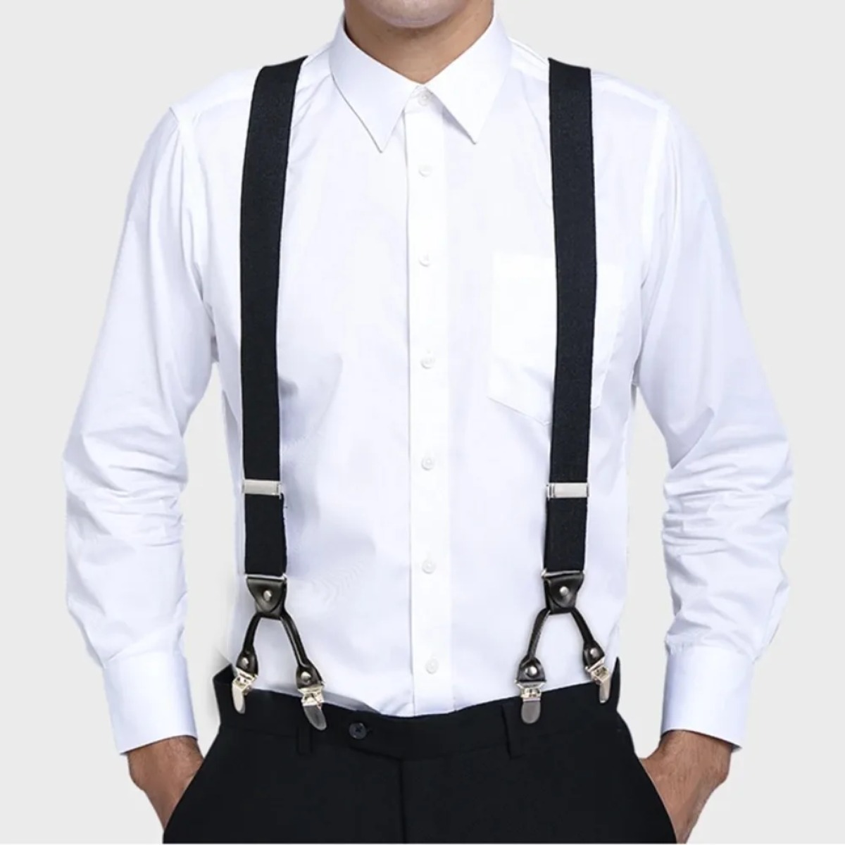 Suspenders Clip Men - Penyangga Celana Pria Heavy Duty Big