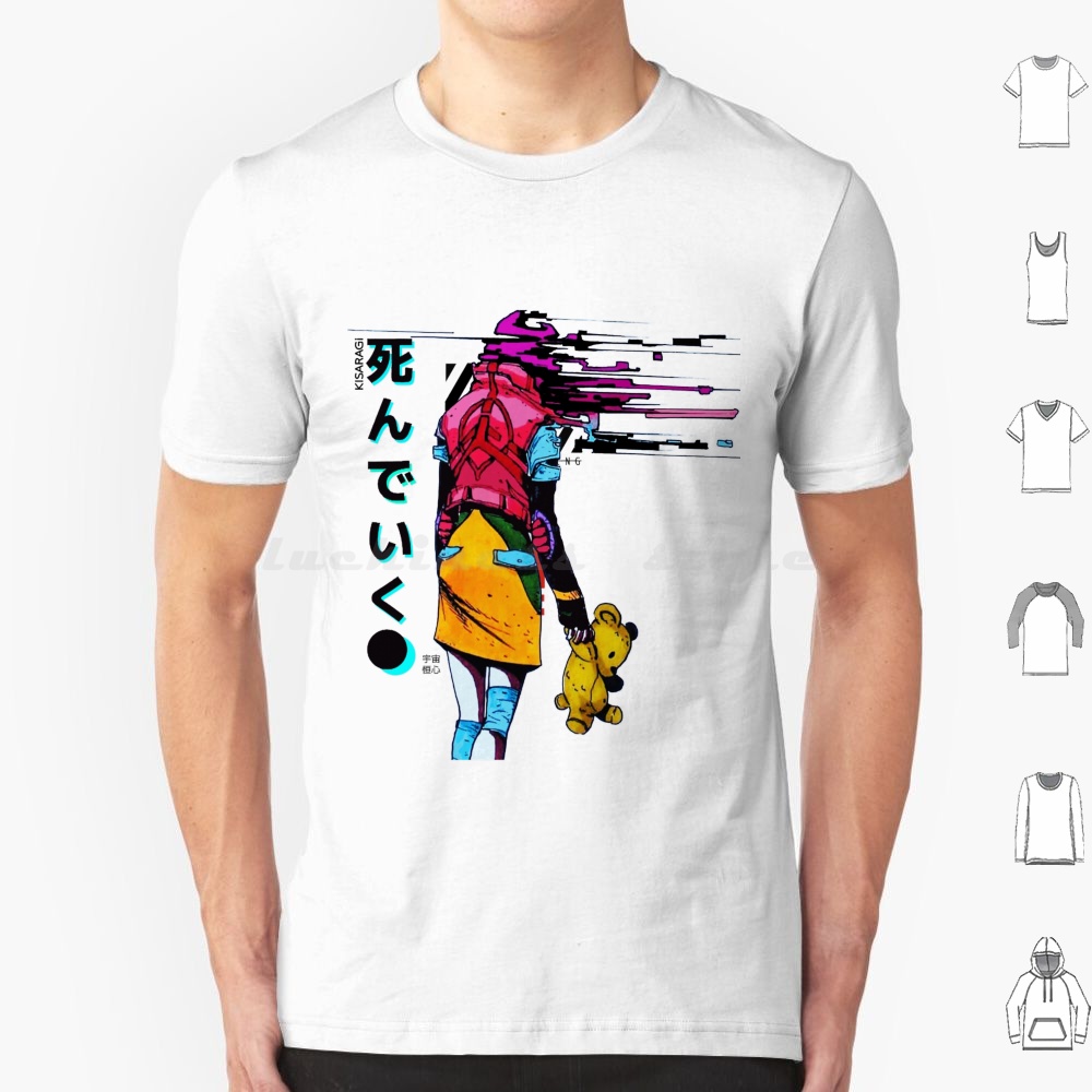 Men Fashion Kids - Kaus Vaporwave Japanese Glitch Girl Pria