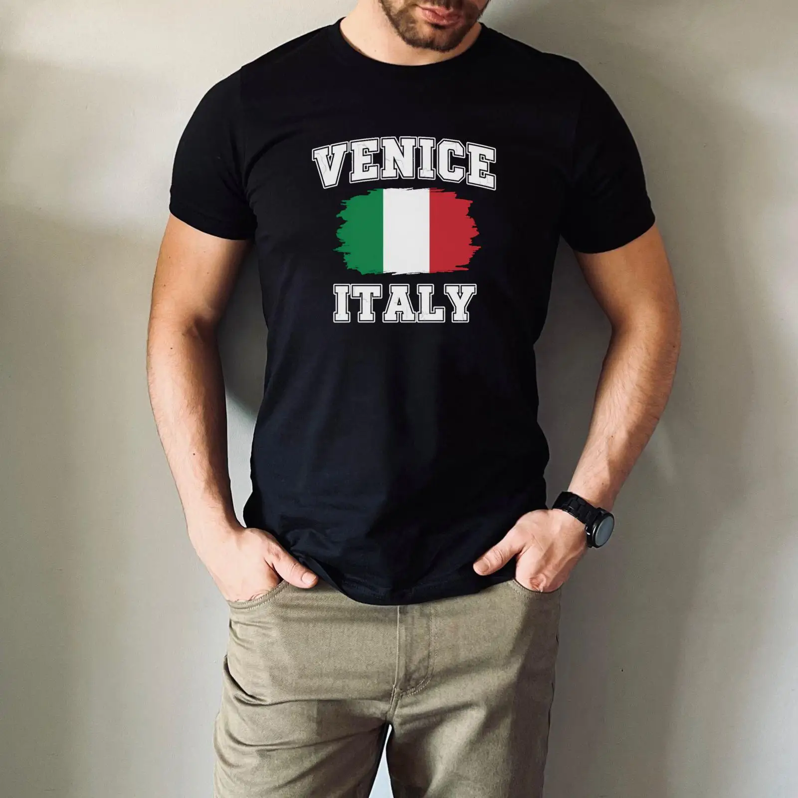 Men'S Fashion Venice Italy - Kaos Venice Italia Bendera Italia Suvenir