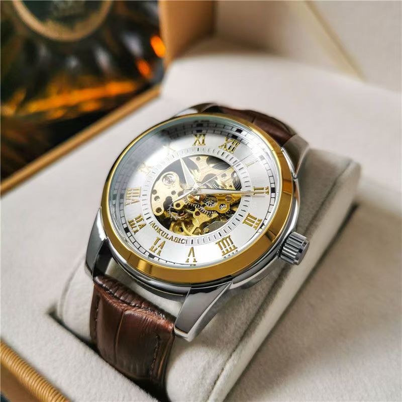 Mens Fashion Young - Jam Tangan Mekanis Otomatis Pria Elegan