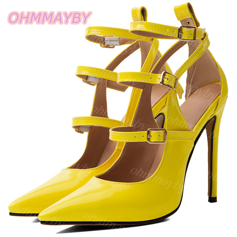 Men Fashion Kids - Sepatu Stiletto Wanita Model Hollow, Kulit