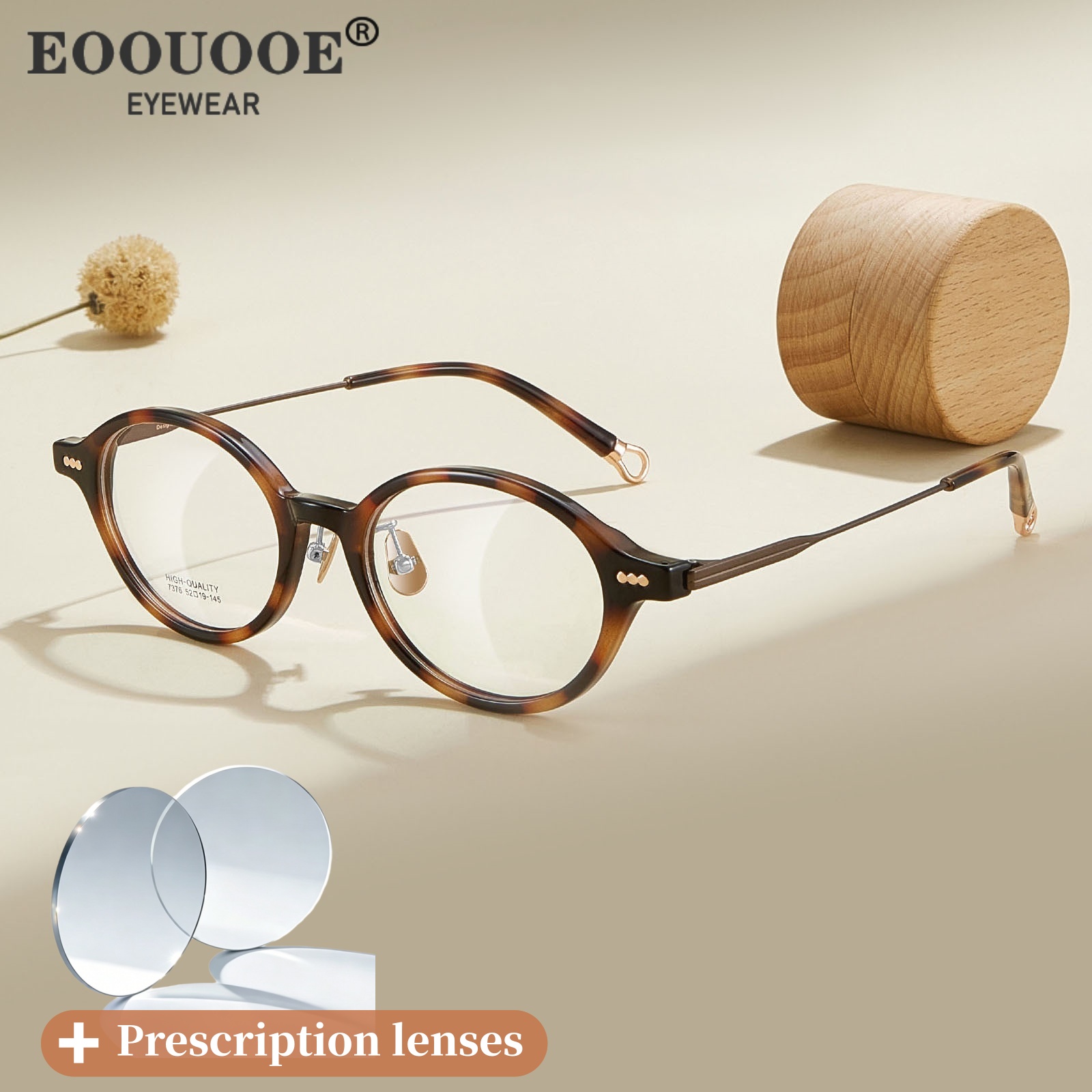 Men'S Fashion Non Prescription Glasses - Bingkai Kacamata Oval TR90 Fashion Baru