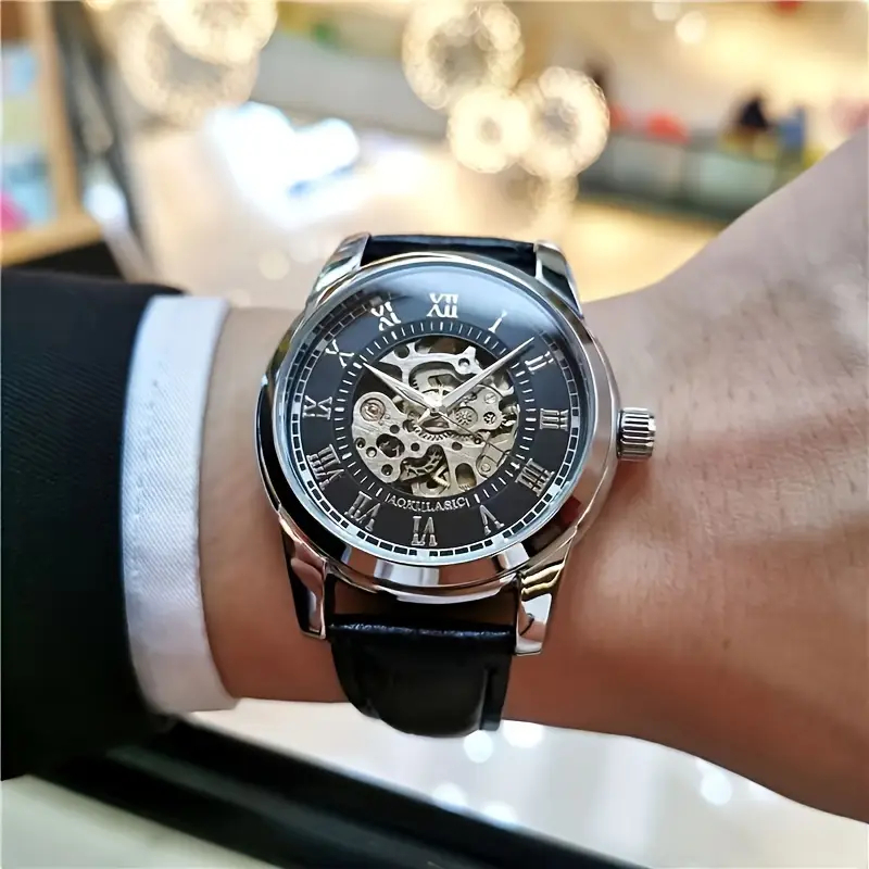 Mens Fashion Young - Jam Tangan Mekanis Otomatis Pria Elegan