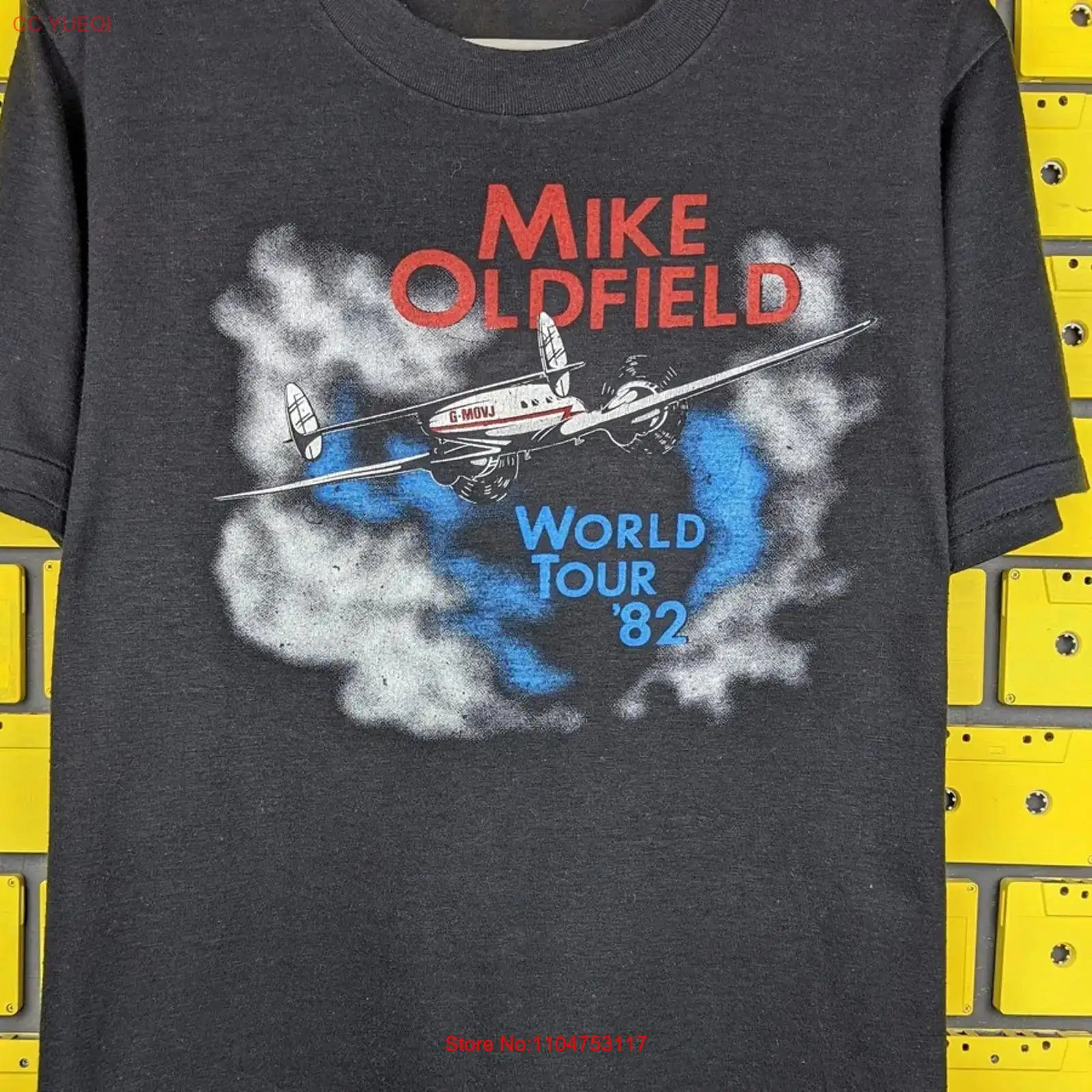 Mens Fashion World - Mike Oldfield WORLD TOUR Kaus Hitam
