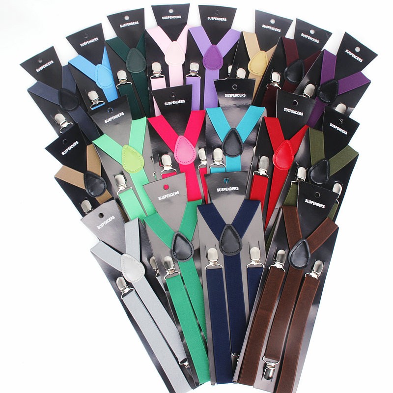 Hot Sale Kulit Elastis Suspend - Suspenders Clip Men ulasan dan harga