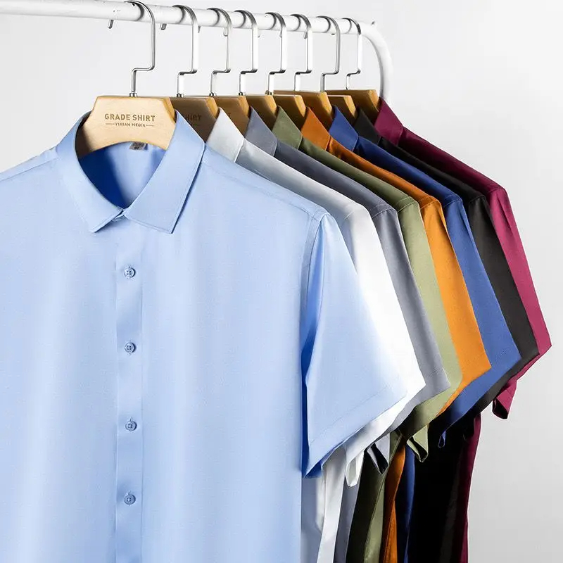 Blus bisnis laki-laki, baju ga - Dress Shirt Non-Iron ulasan dan harga