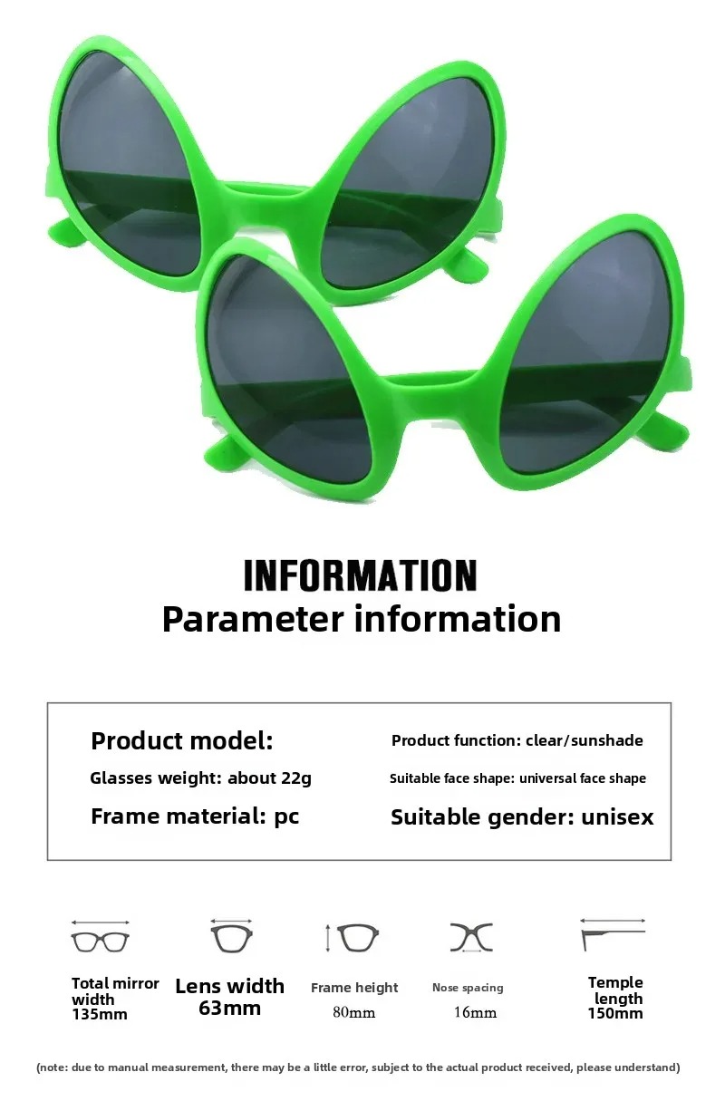 Kacamata Hitam Unik Alien Mars - Men Fashion Kids ulasan dan harga