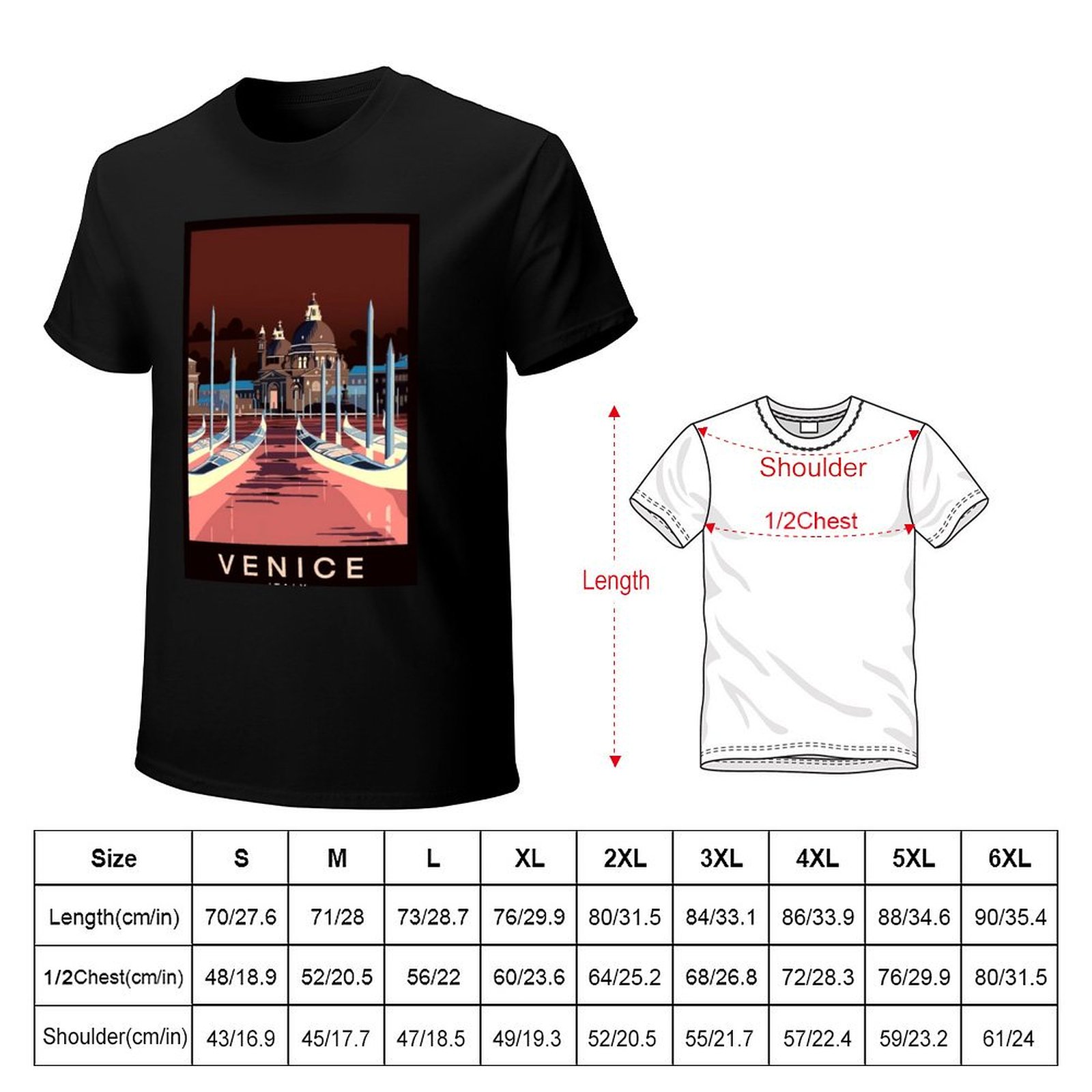 Venesia Italia: Kaos Cetak Ikl - Men'S Fashion Venice Italy ulasan dan harga