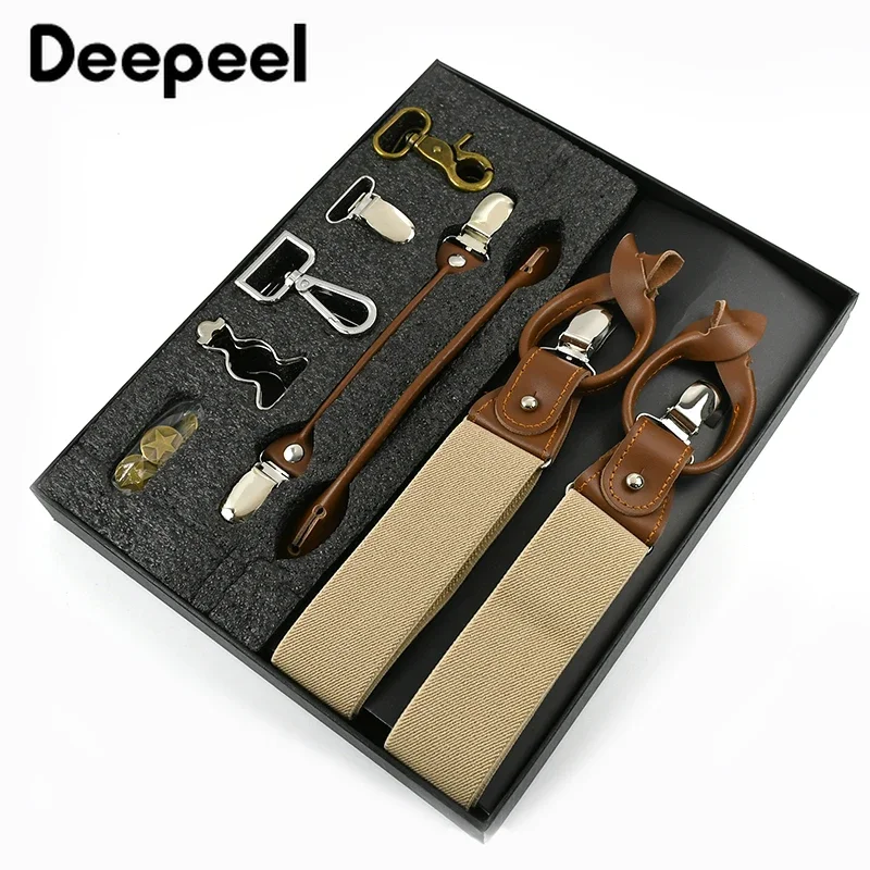 Deeweel Suspender mewah untuk  - Suspenders Clip Men ulasan dan harga