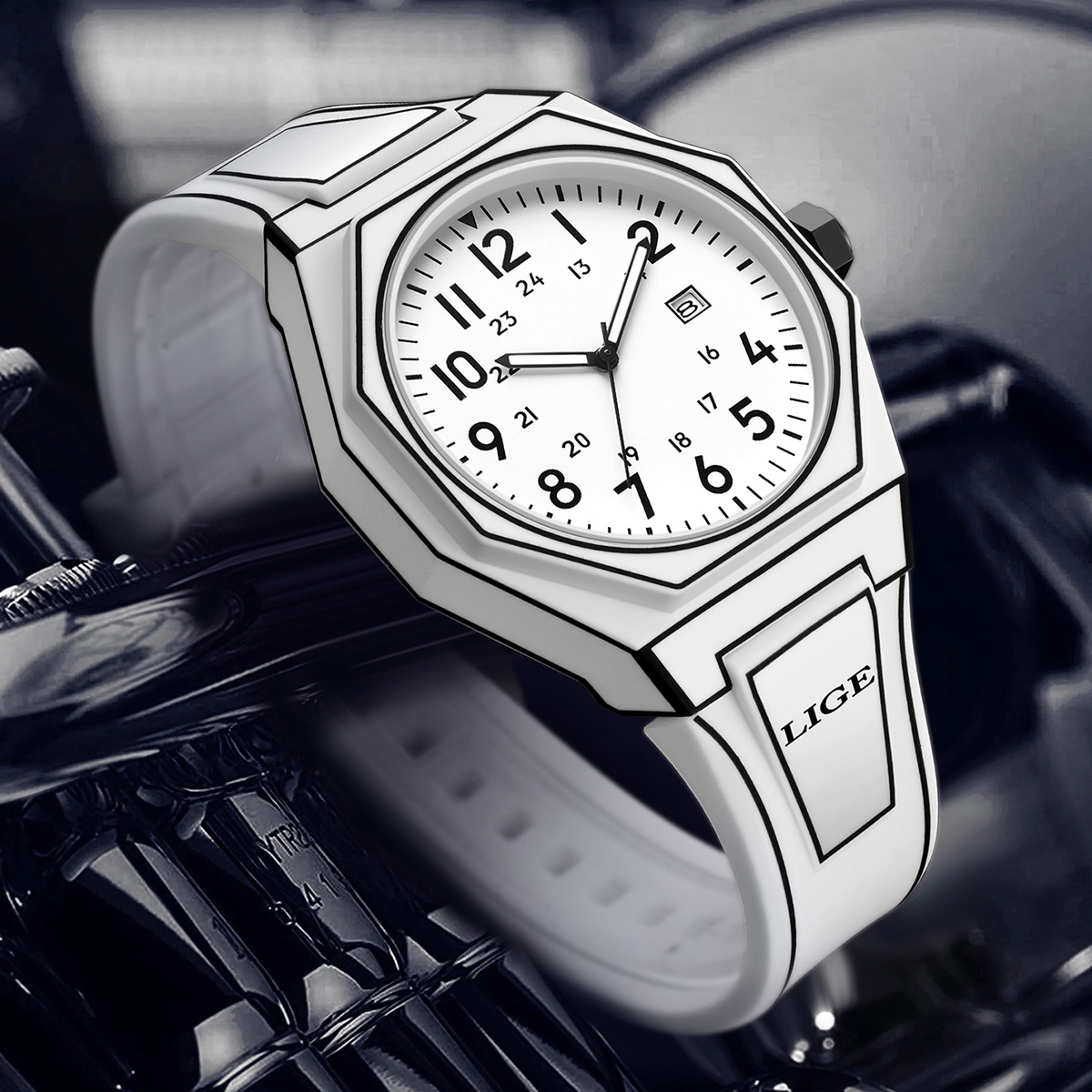 LIGE Jam Tangan Pria Baru Jam  - Men'S Fashion Box ulasan dan harga