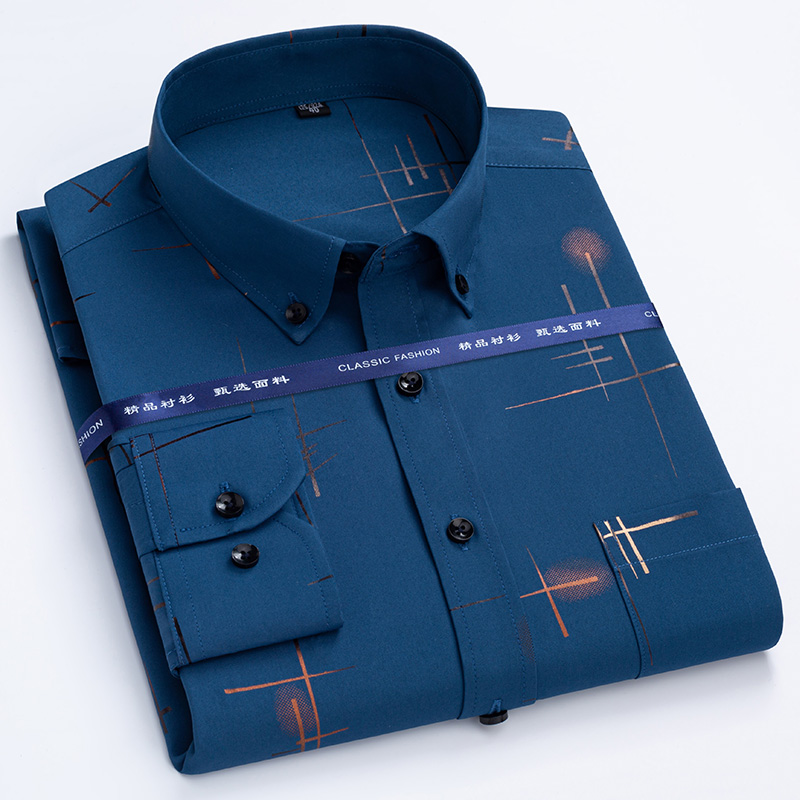 Kemeja kotak-kotak untuk pria, - Dress Shirt Non-Iron ulasan dan harga