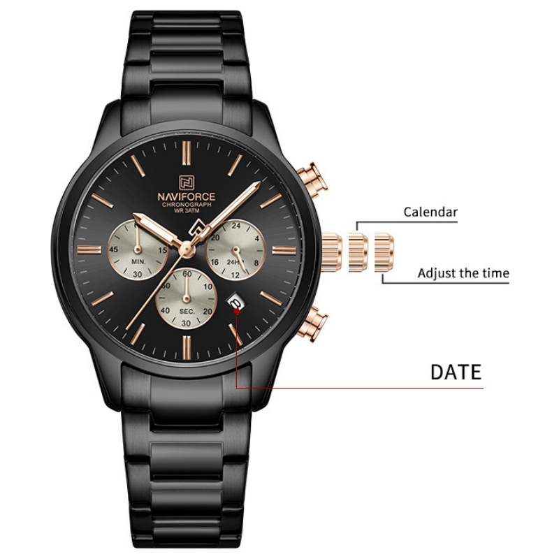 Jam Tangan Pria NAVIFORCE Quar - Men'S Fashion Box ulasan dan harga
