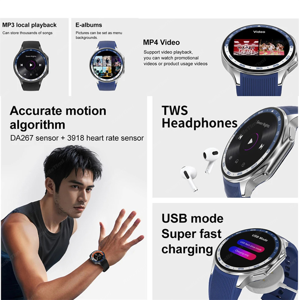 Jam tangan pintar AMOLED 1.43  - Mens Fashion World ulasan dan harga