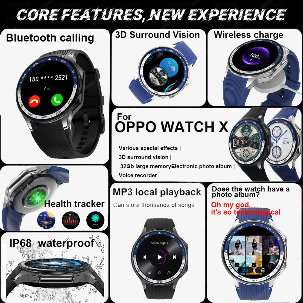 Jam tangan pintar AMOLED 1.43  - Mens Fashion World ulasan dan harga
