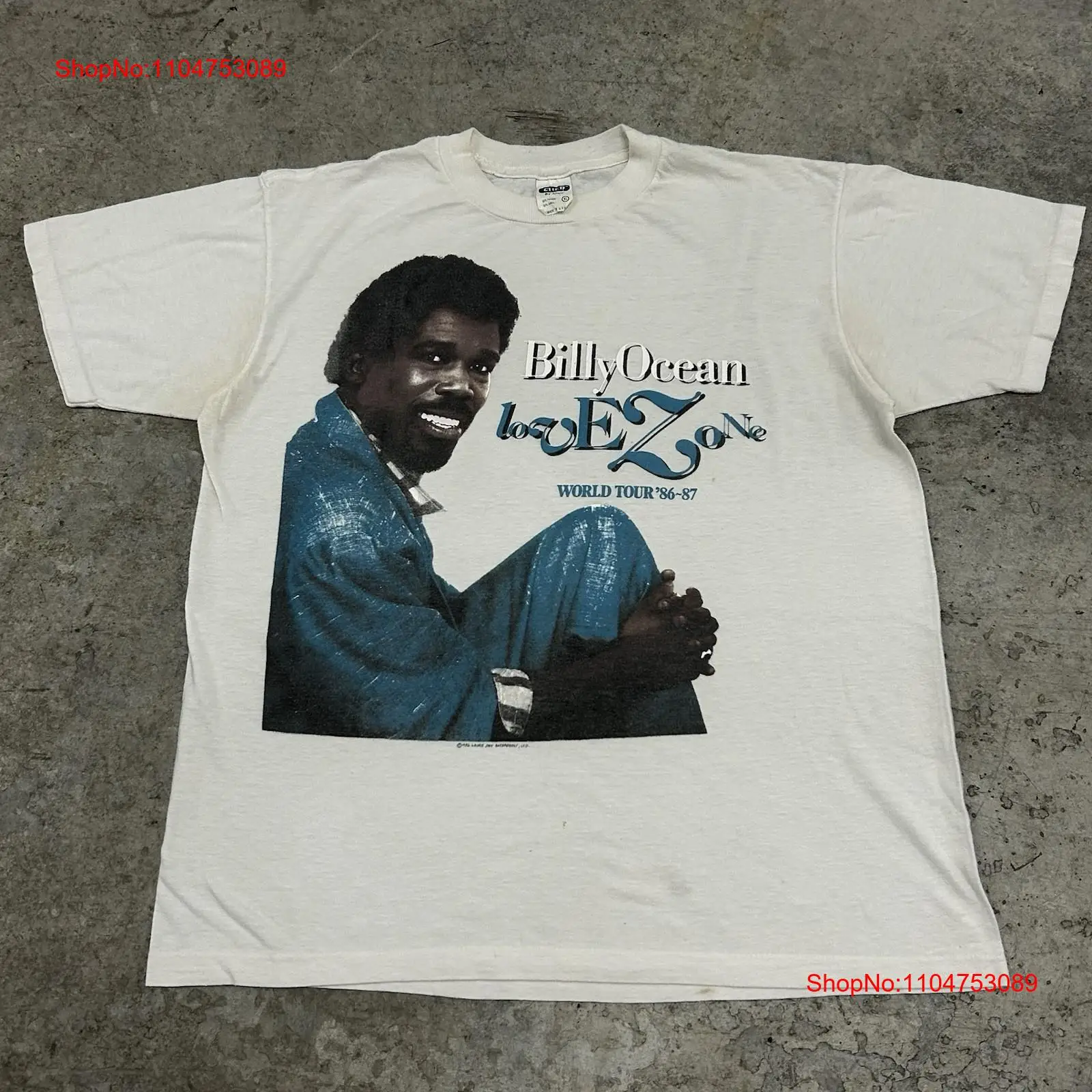 Kaus Band Billy Ocean Vintage  - Mens Fashion World ulasan dan harga