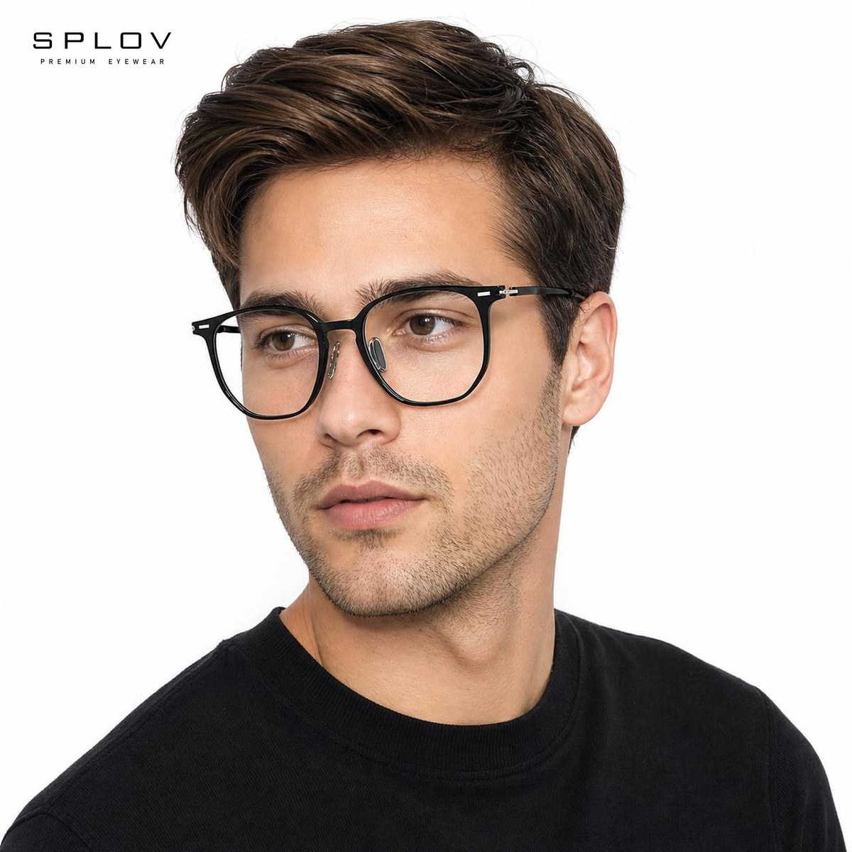 Bingkai Optik TR90 Persegi Uku - Men'S Fashion Non Prescription Glasses ulasan dan harga