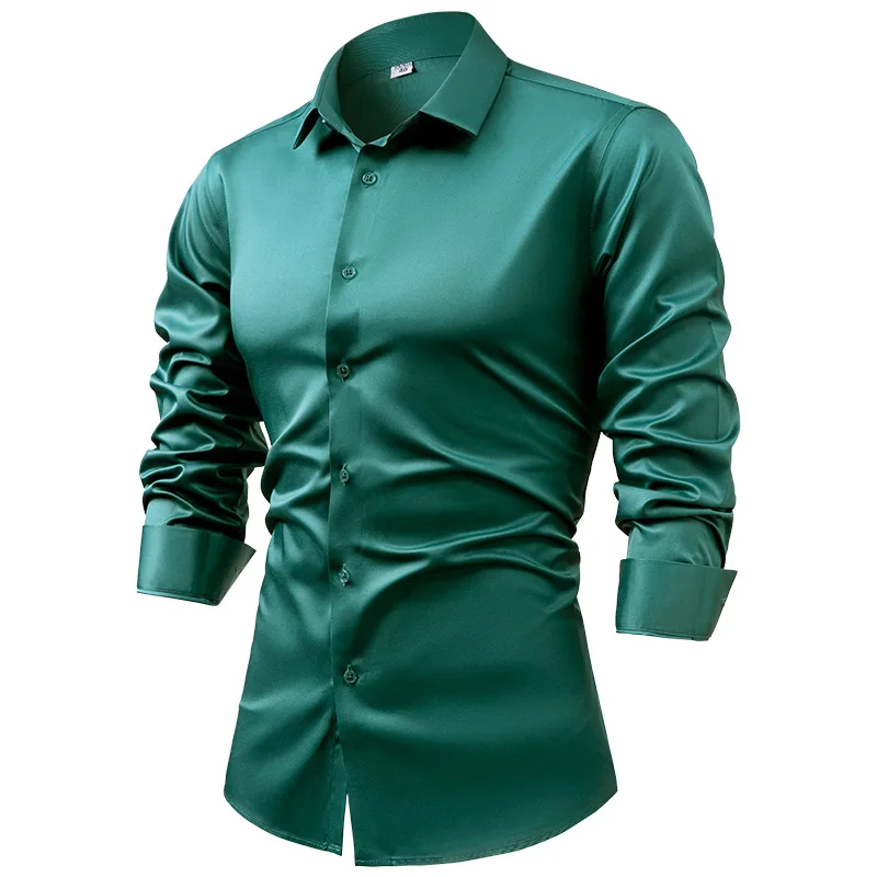 Kemeja lengan panjang untuk pr - Dress Shirt Non-Iron ulasan dan harga