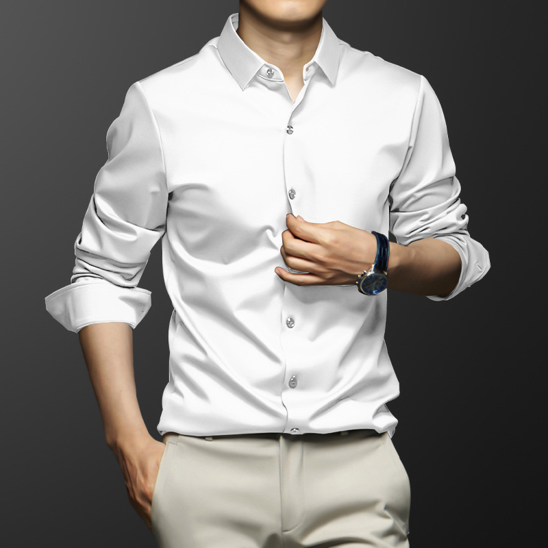 Kemeja lengan panjang pria, ku - Dress Shirt Non-Iron ulasan dan harga