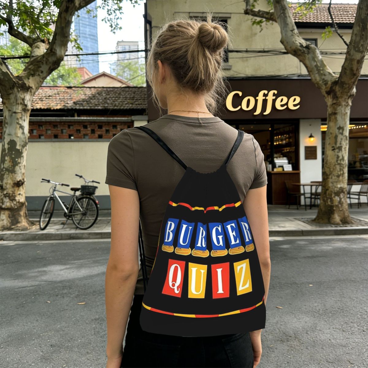 Tas Ransel Logo Baru Burger Qu - Men'S Fashion Quiz ulasan dan harga