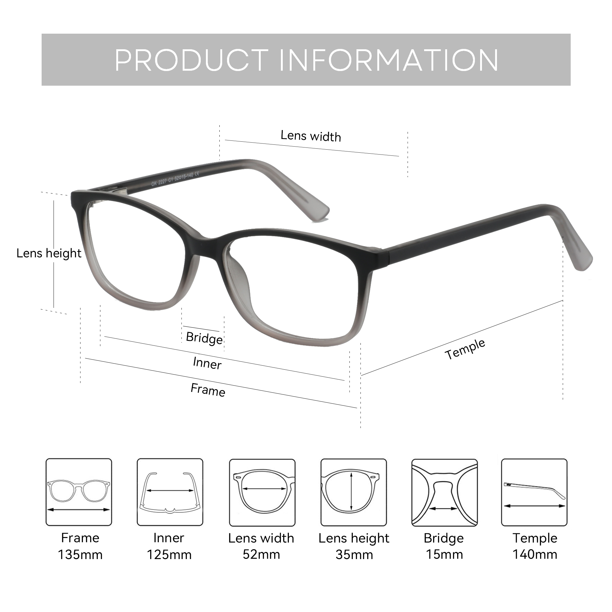 ZENOTTIC Bingkai Kacamata Opti - Men'S Fashion Non Prescription Glasses ulasan dan harga