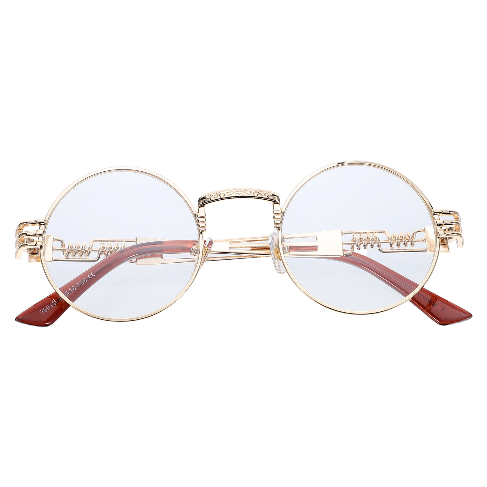 Kacamata Steampunk Bulat Vinta - Men'S Fashion Non Prescription Glasses ulasan dan harga