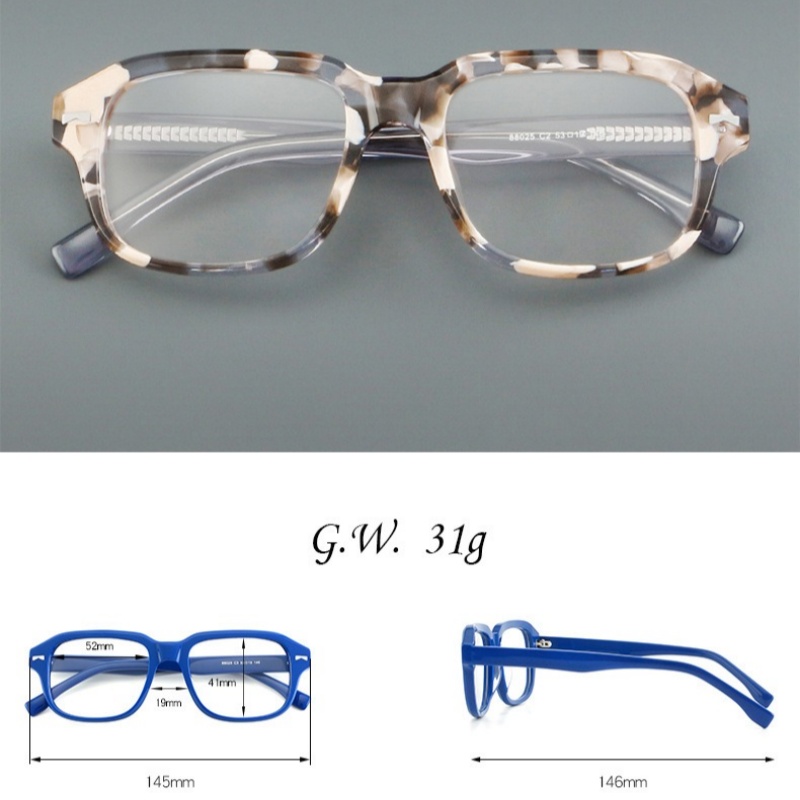 Bingkai Kacamata Optik Asetat  - Men'S Fashion Non Prescription Glasses ulasan dan harga