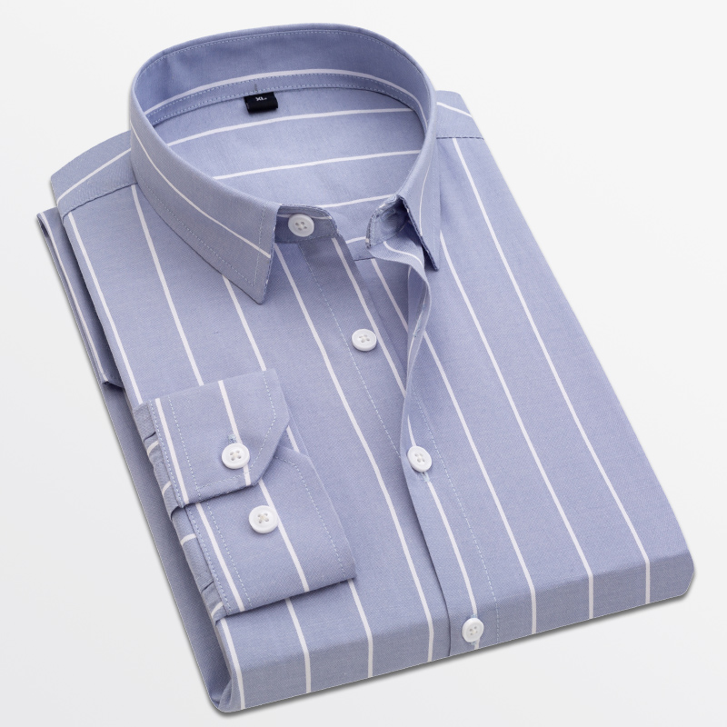 Kemeja Pria Bergaris Lengan Pa - Dress Shirt Non-Iron ulasan dan harga