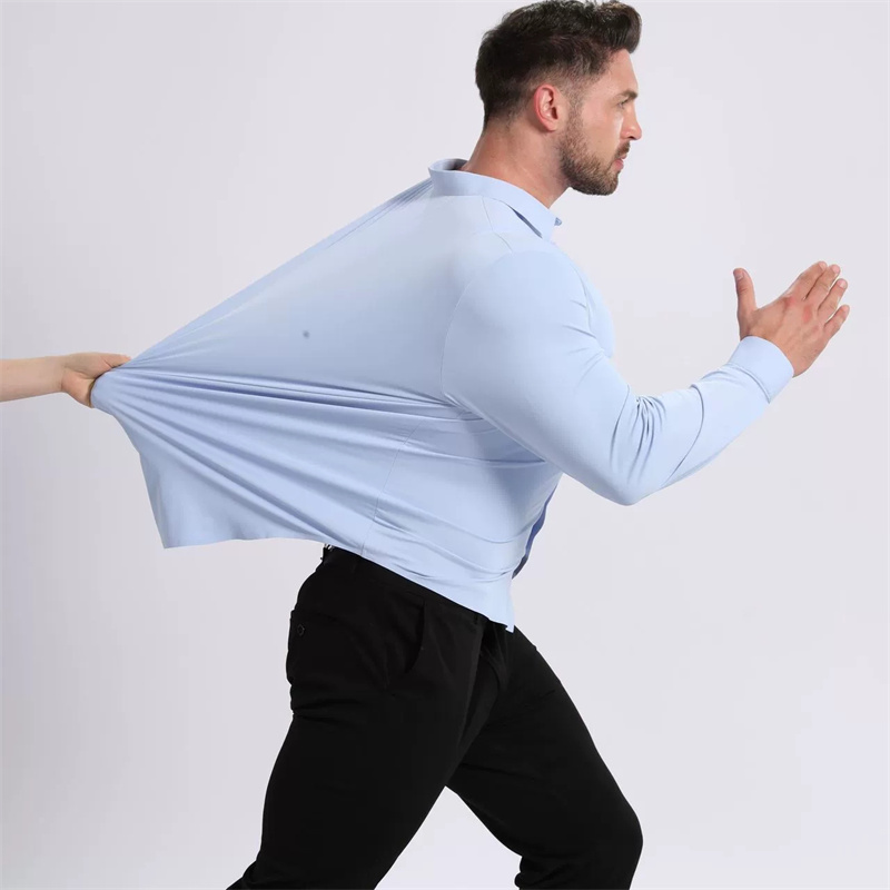 Ukuran AS/EU 3XL 105KG Kemeja  - Dress Shirt Non-Iron ulasan dan harga