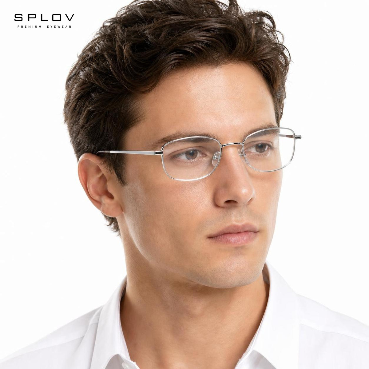 Kacamata Logam Persegi Kecil B - Men'S Fashion Non Prescription Glasses ulasan dan harga