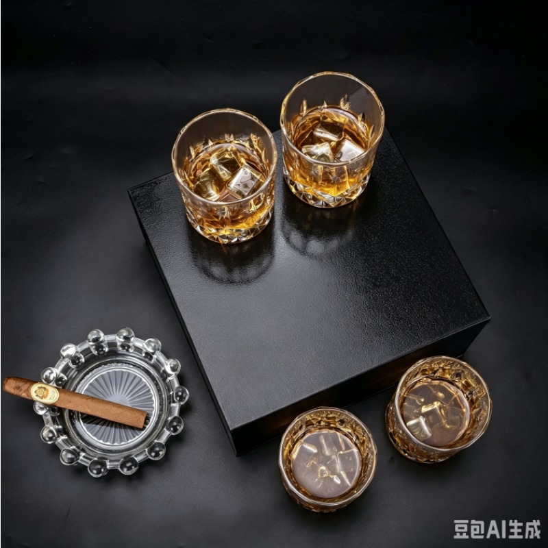 Gelas Wiski Klasik dengan Kota - Men'S Fashion Box ulasan dan harga