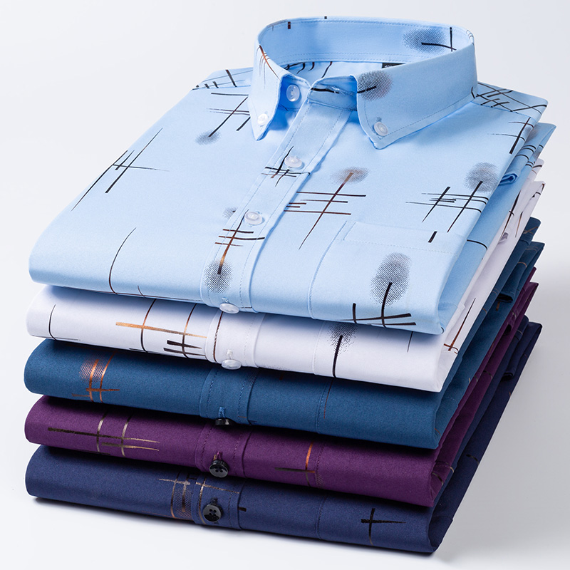 Kemeja pria anti-besi, baju bi - Dress Shirt Non-Iron ulasan dan harga